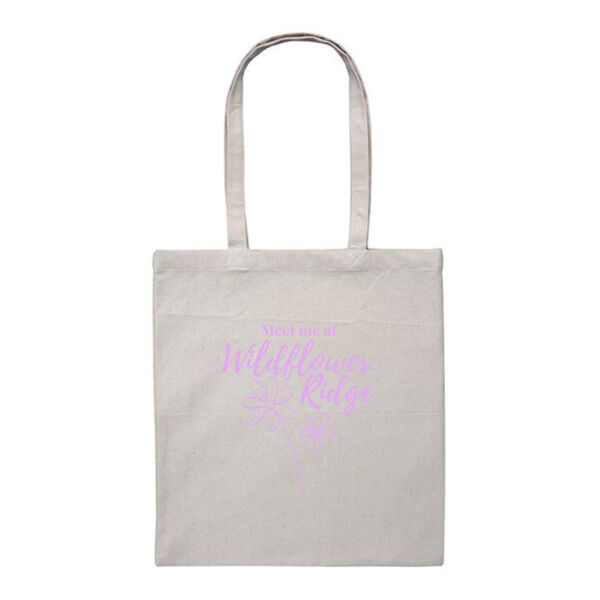 Meet Me At Wildflower Ridge - Heavy Duty Canvas Tote Bag Thumbnail