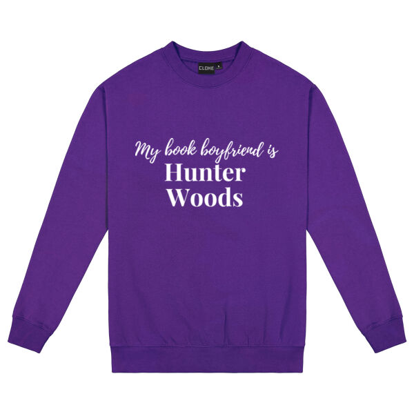My Book Boyfriend is Hunter Woods - Cloke Mens Standard Crew  Thumbnail