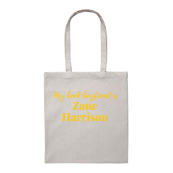My Book Boyfriend is Zane Harrison - Heavy Duty Canvas Tote Bag Thumbnail